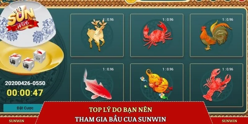 Top lý do bạn nên tham gia bầu cua SUNWIN 