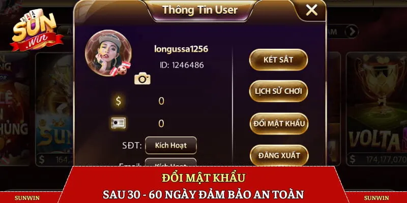 Đổi mật khẩu sau 30 - 60 ngày đảm bảo an toàn