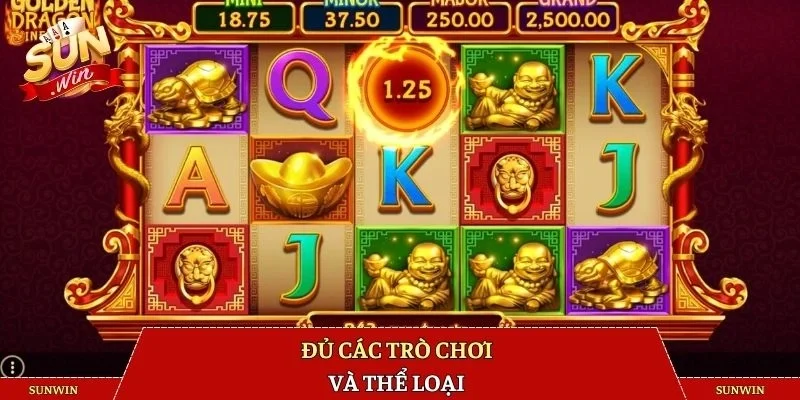 Đủ các trò chơi và thể loại