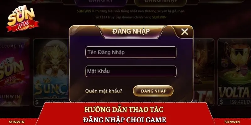 Hướng dẫn thao tác đăng nhập tham gia game